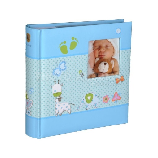 Álbum Fotográfico com bolsas HENZO Moments 10x15cm 200 fotos azul