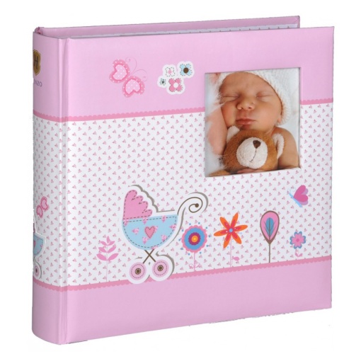 Álbum Fotográfico com bolsas HENZO Moments 10x15cm 200 fotos rosa