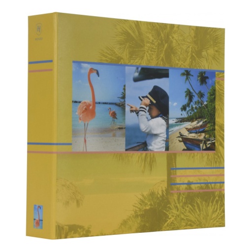 Álbum Fotográfico com bolsas HENZO Earth 10x15cm 200 fotos amarelo