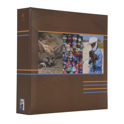 Álbum Fotográfico com bolsas HENZO Earth 10x15cm 200 fotos castanho