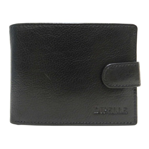 DIPELLE BLACK LEATHER WALLET DP1802