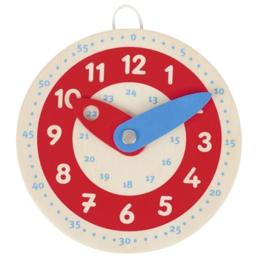 Aprende a ler as horas - relógio de madeira GOKI