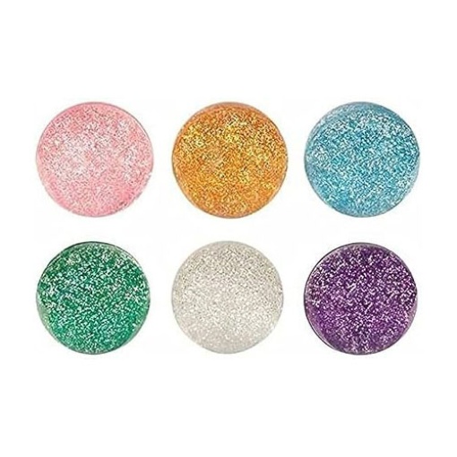 Bola saltitona 49mm glitter sortido