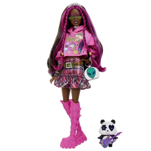 BARBIE Extra Cabelo Rosa Pop Funk MATTEL