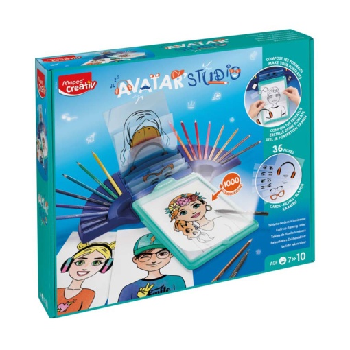 Quadro Luminoso para Pintar Avatar Studio MAPED CREATIV