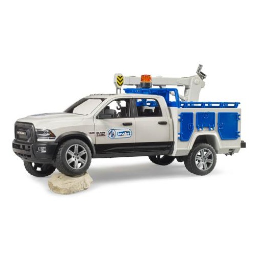 Carrinha de Serviço RAM 2500 com Farol Giratório 1:16 44cm BRUDER