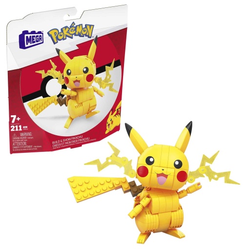 MEGA Pokémon Construx Pikachu 211 peças Mattel GMD31