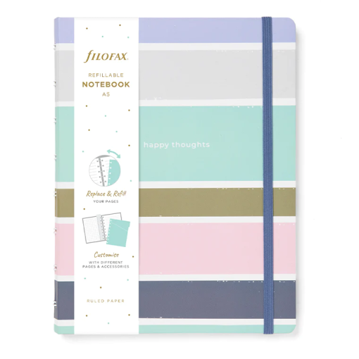 Caderno A5 FILOFAX Good Vibes Riscas