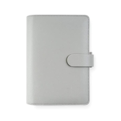 Organizer semanal Personal FILOFAX Saffiano cinza