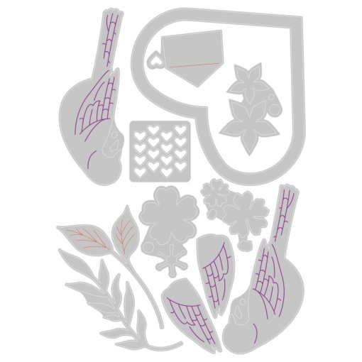 SIZZIX Thinlits bird cutting tool by Lisa Jones