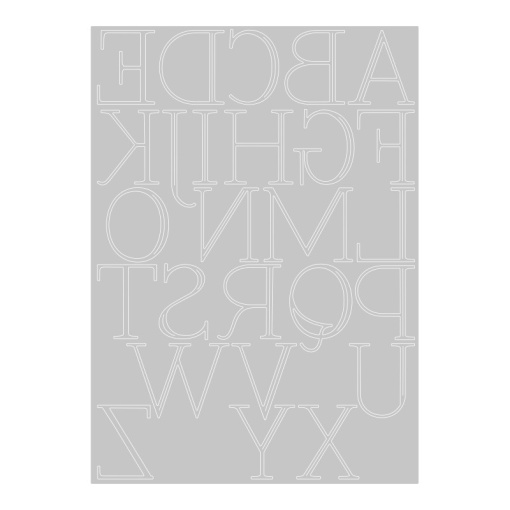 Cutting SIZZIX Elegant Uppercase Thinlits by Jennifer Ogborn