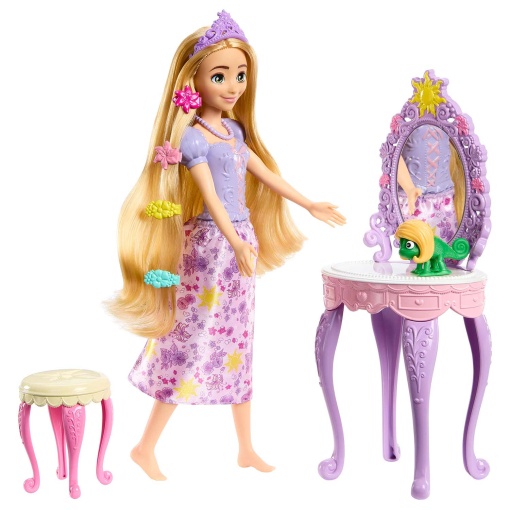 DISNEY PRINCESS RAPUNZEL com Toucador MATTEL