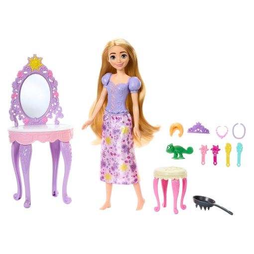 DISNEY PRINCESS RAPUNZEL com Toucador MATTEL