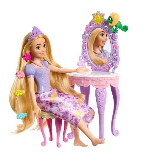 DISNEY PRINCESS RAPUNZEL com Toucador MATTEL