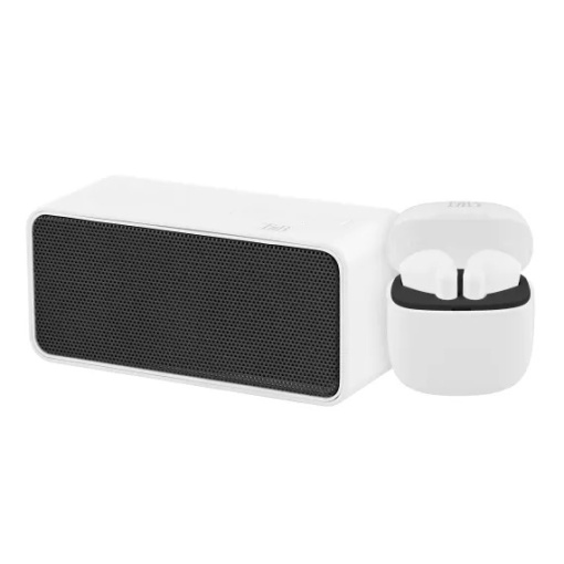 Coluna + Auricular Bluetooth TNB Contrast COMBO Branco
