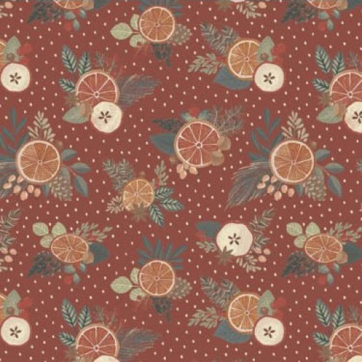 Tecido HILOGAR Holiday Spice 09 Tijolo 1x1,10m