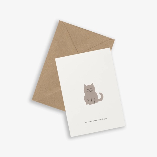Postal KARTOTEK CAT "I'd Spend Nine Lives With You"
