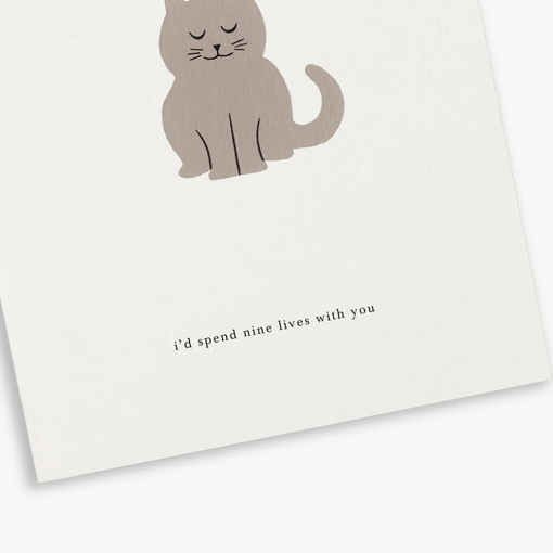 Postal KARTOTEK CAT "I'd Spend Nine Lives With You"