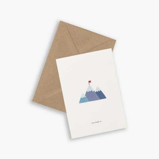 Postal KARTOTEK Mountain Top "You Made It"