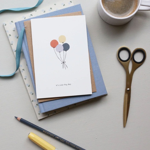 Postal KARTOTEK Balloons "It's Your Big Day"
