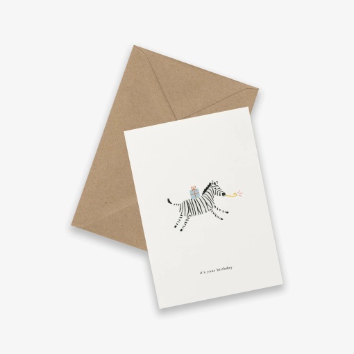 Postal KARTOTEK ZEBRA "It's Your Birthday"