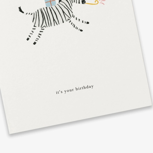Postal KARTOTEK ZEBRA "It's Your Birthday"