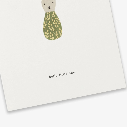 Postal KARTOTEK Baby Rattle "Hello LITTLE One"