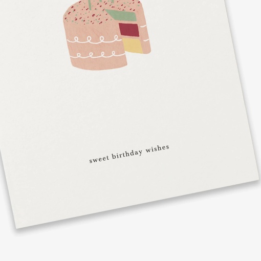 Postal KARTOTEK Layer Cake "Sweet Birthday Wishes"