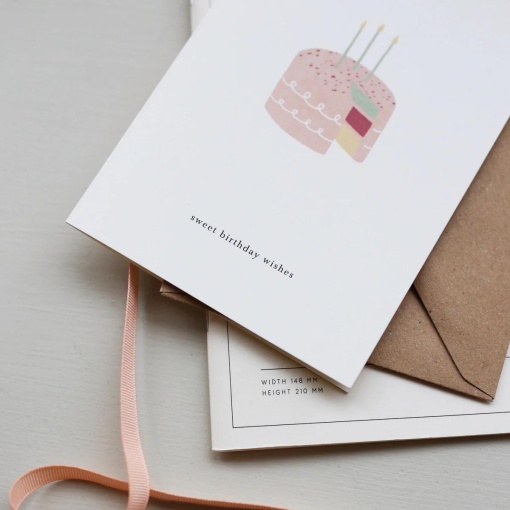 Postal KARTOTEK Layer Cake "Sweet Birthday Wishes"
