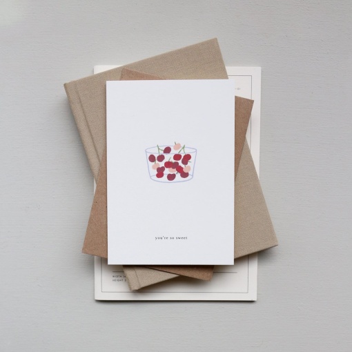 Postal KARTOTEK Cherries "You're So Sweet"