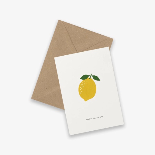 Postal KARTOTEK Lemon "Want To Squeeze You"
