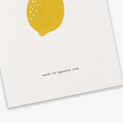 Postal KARTOTEK Lemon "Want To Squeeze You"