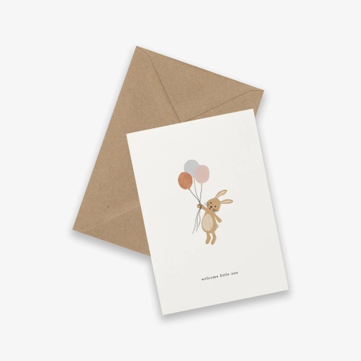 Postal KARTOTEK Bunny "Welcome LITTLE One"