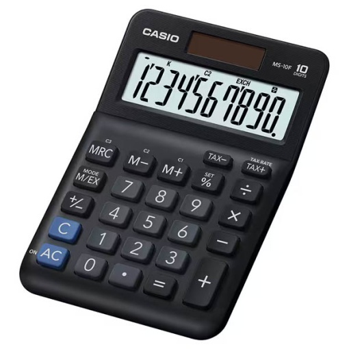 Calculadora de Secretária CASIO MS-10F Preto 10 dígitos