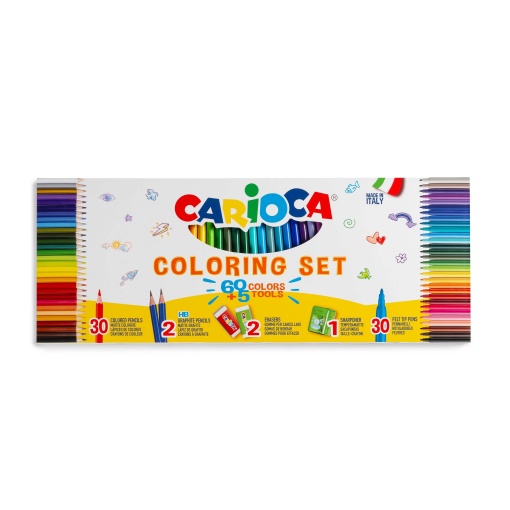 Conjunto de Pintura CARIOCA 65 Peças