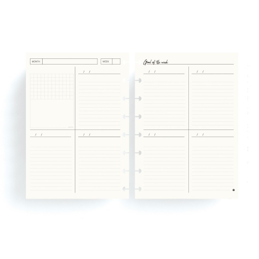 Refillable Weekly Planner A5 (Undated) Ingeniox 66305105