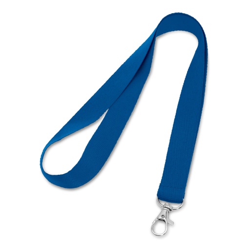 Fita para Crachá com Mosquetão 480x20mm azul