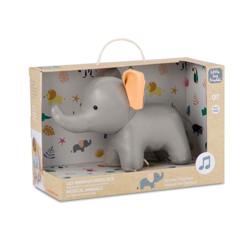 Peluche Musical LITTLE Big Friends Vicente - O Elefante 20cm