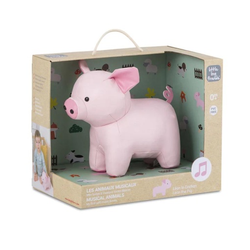 Peluche Musical LITTLE Big Friends Leo - O Porco 20cm