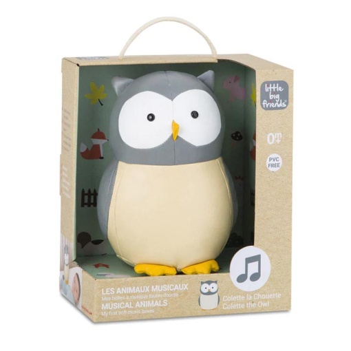 Peluche musical LITTLE Big Friends Colette a coruja 20cm 302597