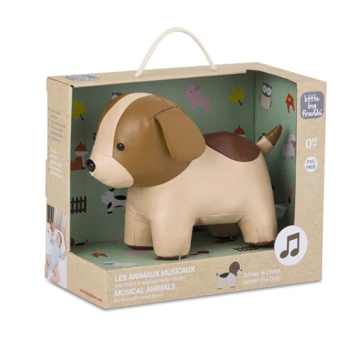 Peluche Musical LITTLE Big Friends Adrien - O Cão 20cm