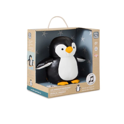 Peluche Musical LITTLE Big Friends Martim - O Pinguim 20cm