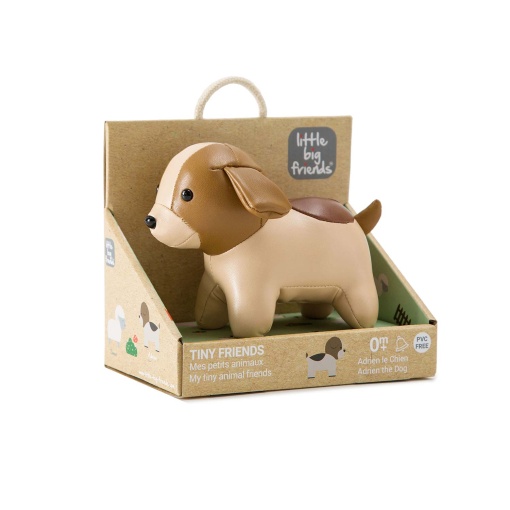 Peluche LITTLE Big Friends Adrien - O Cão 10cm