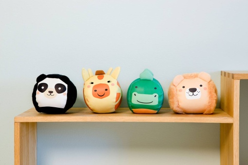 Doodballs Conjunto de 4 Bolas Doudous LITTLE Big Friends - A Selva