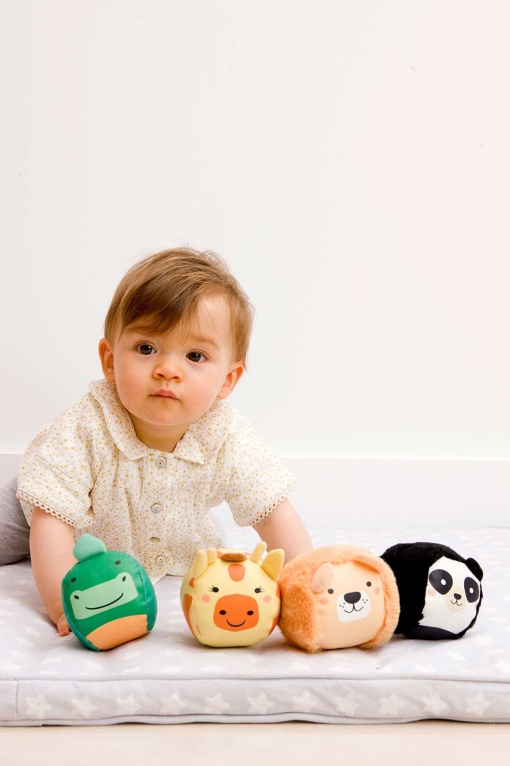 Doodballs Conjunto de 4 Bolas Doudous LITTLE Big Friends - A Selva