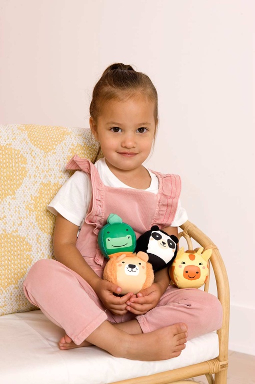 Doodballs Conjunto de 4 Bolas Doudous LITTLE Big Friends - A Selva
