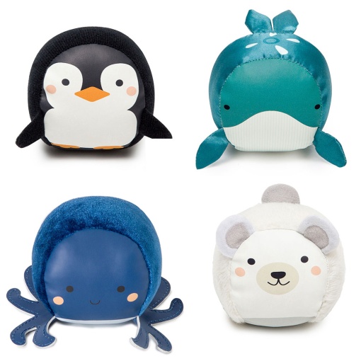 Doodballs Conjunto de 4 Bolas Doudous LITTLE Big Friends - O Oceano