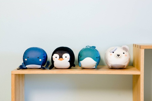 Doodballs Conjunto de 4 Bolas Doudous LITTLE Big Friends - O Oceano