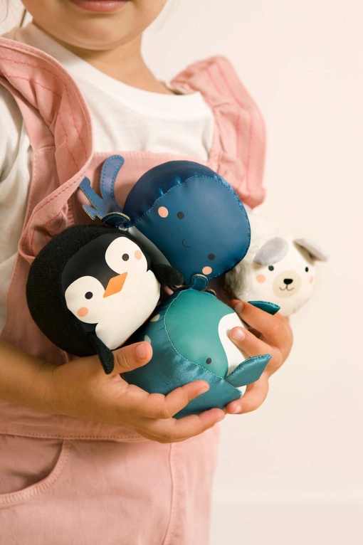 Doodballs Conjunto de 4 Bolas Doudous LITTLE Big Friends - O Oceano