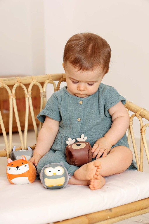 Doodballs Conjunto de 4 Bolas Doudous LITTLE Big Friends - O Bosque